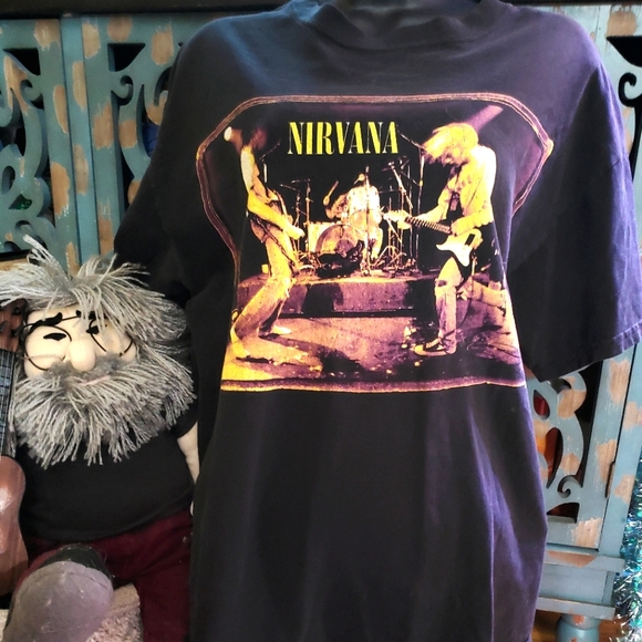 Vintage 1996 Nirvana Muddy Banks Europe Tour Tshirt - Picture 1 of 10